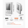 VEVOR 7-Day Programmable Thermostat, Home Thermostats for Radiant Underfloor Heating Cable,Heat Pump, Built-in GFCI & Sensitive Sensor, LED Screen with Backlight,Energy-Efficient,White