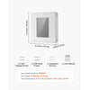VEVOR 7-Day Programmable Thermostat, Home Thermostats for Heat Pump,Air Conditioner,Underfloor Heating, LED Screen with Backlight & 1Cool+1Heat,Energy-Efficient,Wide Temp Range,White