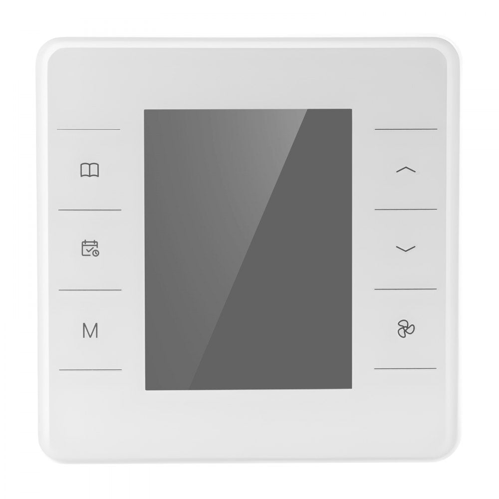 VEVOR 7-Day Programmable Thermostat, Home Thermostats for Heat Pump,Air Conditioner,Underfloor Heating, LED Screen with Backlight & 1Cool+1Heat,Energy-Efficient,Wide Temp Range,White