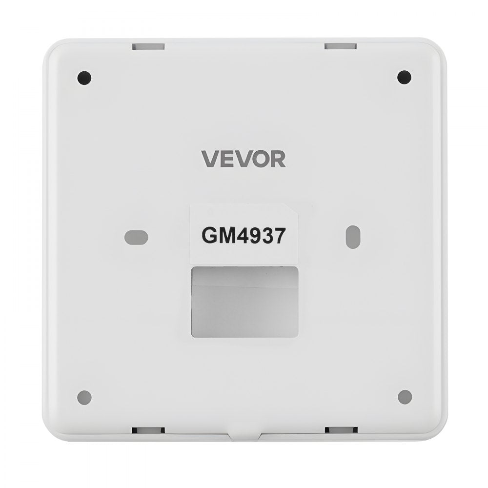 VEVOR 7-Day Programmable Thermostat, Home Thermostats for Heat Pump,Air Conditioner,Underfloor Heating, LED Screen with Backlight & 1Cool+1Heat,Energy-Efficient,Wide Temp Range,White