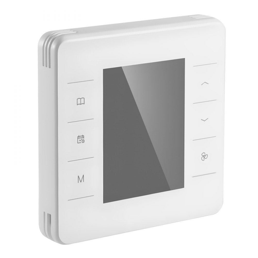 VEVOR 7-Day Programmable Thermostat, Home Thermostats for Heat Pump,Air Conditioner,Underfloor Heating, LED Screen with Backlight & 1Cool+1Heat,Energy-Efficient,Wide Temp Range,White