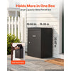 VEVOR Package Delivery Box for Outside 20.67 in Wall Mount Parcel Drop Box, for Porch, Curbside & House Storage, Lockable Anti-Theft Waterproof Weatherproof, Large Metal Mailbox for Outdoor, Black