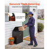 VEVOR Package Delivery Box for Outside 20.67 in Wall Mount Parcel Drop Box, for Porch, Curbside & House Storage, Lockable Anti-Theft Waterproof Weatherproof, Large Metal Mailbox for Outdoor, Black