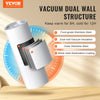 VEVOR 24 Pack Sublimation Tumblers 20oz Skinny Straight, Stainless Steel Sublimation Tumblers Blank, Stainless Steel Double Wall Tumbler for Heat Transfer Customized Gifts with Lid and Straw, Gift Box