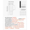 VEVOR Sublimation Tumblers, 8 Pack, 40 oz Tumblers Bulk with Handle, Stainless Steel Sublimation Cups with Lids and Straws, Double Wall Insulated Tumbler Blank, for DIY Personalized Customization