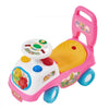 VEVOR Ride On Push Car for Toddlers Ages 19+ Months Sit-to-Stand Ride Toy, Kids Ride On Car for Boys Girls, Music Steering Wheel, Horn, Under-Seat Storage, Detachable Back,Indoor Outdoor Play, Pink