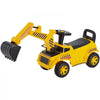 VEVOR Ride On Toddler Car, Push Car for Toddler 19 to 36 Months, Excavator Digger Toy with Helmet & Music, 55 lbs Load Capacity, Foot-to-Floor Walker for Kids, Yellow