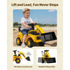 VEVOR Ride On Toddler Car, Ride on Excavator Car for Toddler 19 to 36 Months, Excavator Bulldozer Digger Toy with Under-seat Storage & Music, 55 lbs Load Capacity, Foot-to-Floor Walker for Kid, Yellow
