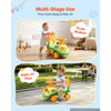 VEVOR Ride On Push Car for Toddlers Ages 19+ Months Sit-to-Stand Ride Toy, Kids Ride On Car for Boys Girls, Music Steering Wheel, Horn, Under-Seat Storage, Detachable Back, Indoor Outdoor Play,Green