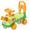 VEVOR Ride On Push Car for Toddlers Ages 19+ Months Sit-to-Stand Ride Toy, Kids Ride On Car for Boys Girls, Music Steering Wheel, Horn, Under-Seat Storage, Detachable Back, Indoor Outdoor Play,Green