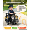 VEVOR Ride On Push Police Car for Toddlers Age 19+ Months Sit-to-Stand Ride, Kids Ride On Car for Boys Girls, Music Steering Wheel, Horn, Under-Seat Storage, Detachable Back,Indoor Outdoor Play, Black