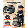 VEVOR Ride On Push Police Car for Toddlers Age 19+ Months Sit-to-Stand Ride, Kids Ride On Car for Boys Girls, Music Steering Wheel, Horn, Under-Seat Storage, Detachable Back,Indoor Outdoor Play, Black