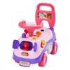 VEVOR Ride On Push Car for Toddlers Ages 19+ Months Sit-to-Stand Ride Toy, Kids Ride On Car for Boys Girls, Music Steering Wheel, Horn, Under-Seat Storage, Detachable Back,Indoor Outdoor Play,Purple