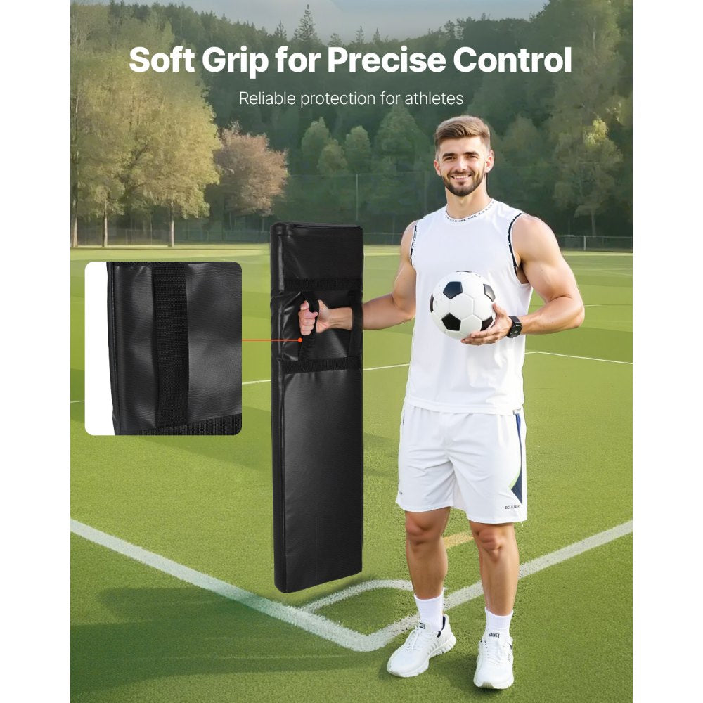 VEVOR Football Tackling Dummy, 42.5 in PVC Step Over Dummy, High-Density Sponge Blocking Pad Equipment, Heavy Duty Tackle Dummies with Handles, Great for Footwork Drills Sports Training Practice, 2PCS