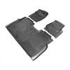 VEVOR Automotive Floor Mats, Fits for 2015-2024 Ford F-150 (Includes 2022-2024 Lightning) SuperCrew with Carpet & Without Fold Flat Storage, 3 pcs Front and 2nd Row Liners, Liners for Trucks, Black