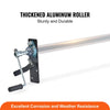 VEVOR Hand Crank Tarp Roller Kit, 64" to 104" Wide, Aluminum Alloy, Manual Cab Level Dump Truck Tarp Roller with 7" Sponge-Wrapped Handle, Perfect for Dump Trucks, Trailers, Trash Haulers (No Tarp)