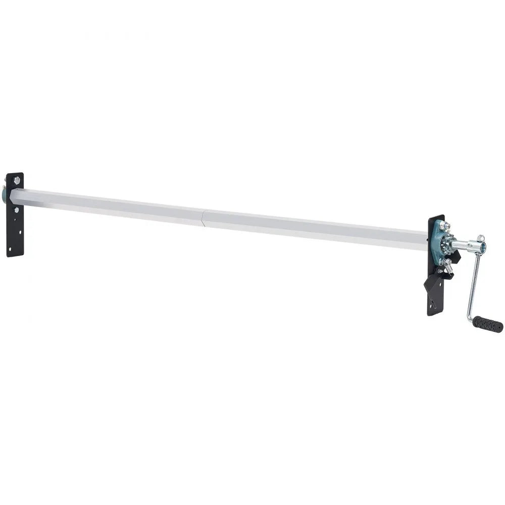 VEVOR Hand Crank Tarp Roller Kit, 64" to 104" Wide, Aluminum Alloy, Manual Cab Level Dump Truck Tarp Roller with 7" Sponge-Wrapped Handle, Perfect for Dump Trucks, Trailers, Trash Haulers (No Tarp)