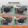 VEVOR Truck Bed Storage Box, Lockable with Password Padlock, 6.6 Gal/25 L ABS Wheel Well Tool Box, Waterproof and Durable, Compatible with Ford F-150 2015-2021, Drivers Side (Left)
