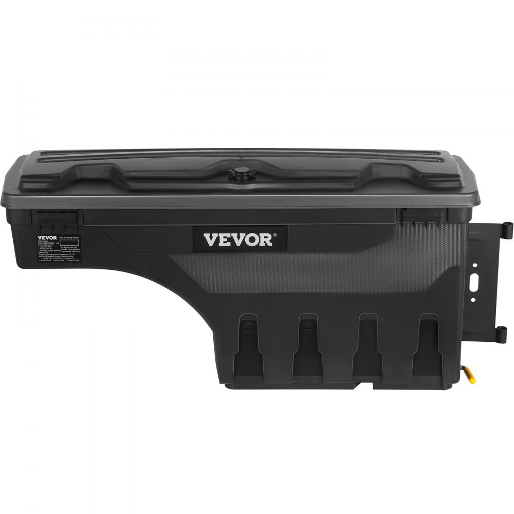 VEVOR Truck Bed Storage Box, Lockable with Password Padlock, 6.6 Gal/25 L ABS Wheel Well Tool Box, Waterproof and Durable, Compatible with Ford F-150 2015-2021, Passenger Side