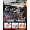 VEVOR Truck Bed Storage Box, 6.6 Gal/25 L Waterproof ABS Wheel Well Tool Box, Anti-Theft Combination Lock, Compatible with 2002-2018 Dodge Ram 1500 2500 3500, Passenger Side Right (Drilling Required)