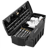 VEVOR Truck Bed Storage Box, 6.6 Gal/25L Waterproof ABS Wheel Well Tool Box, Anti-Theft Lock, Compatible with 2020-2025 Chevy/GMC Silverado/Sierra 2500/3500HD, Passenger Side Right (Drilling Required)