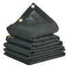 VEVOR Dump Truck Mesh Tarp, 7 x 18 ft, PVC Coated Black Heavy Duty Cover with 5.5" 18oz Double Pocket, Brass Grommets, Reinforced Double Needle Stitch Webbing Fits Manual or Electric Dump Truck System