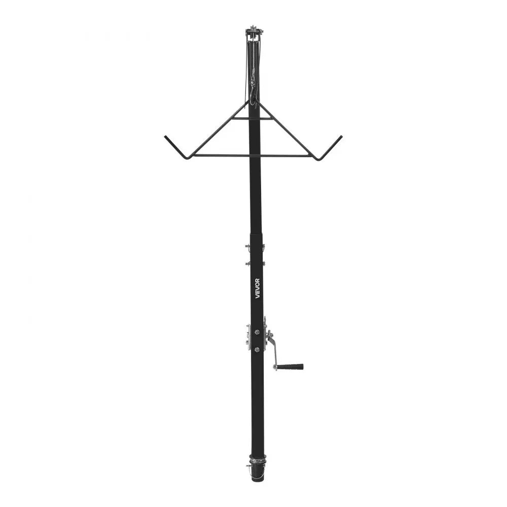 VEVOR Truck Hitch Game Hoist, 300 lbs Load Capacity, Hunting Deer Hoist with 2-inch Receiver, 360-Degree Swivel Shaft & Adjustable Height, Includes Gambrel Winch for Skinning & Cleaning Game