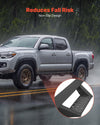 VEVOR Running Boards, 4 Inches Side Steps Compatible with 2005-2023 Toyota Tacoma Double Cab, Black Carbon Steel Nerf Bars, 550 lbs Load Capacity, Wide Non-Slip Hollow Surface with Rustproof Coating