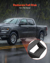 VEVOR Running Boards, 4 Inches Side Steps Compatible with 2009-2018 Dodge Ram 1500 (Including 19-24 Classic), 2010-2024 Dodge Ram 2500/3500 Crew Cab, Black Carbon Steel Nerf Bars, 550 lbs Capacity
