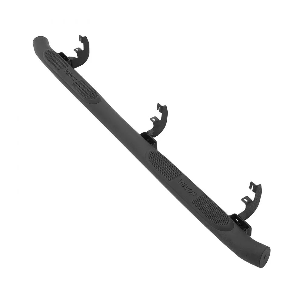 VEVOR Running Boards, 3 Inches Side Steps Compatible with 2015-2025 Chevy Colorado/GMC Canyon Crew Cab, Black Carbon Steel Nerf Bars, 550 lbs Load Capacity, Non-Slip Surface with Rustproof Coating