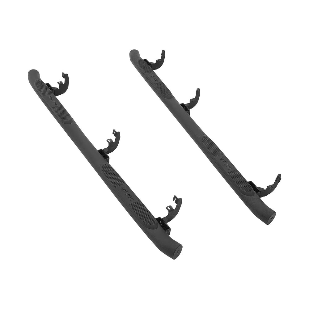 VEVOR Running Boards, 3 Inches Side Steps Compatible with 2015-2025 Chevy Colorado/GMC Canyon Crew Cab, Black Carbon Steel Nerf Bars, 550 lbs Load Capacity, Non-Slip Surface with Rustproof Coating