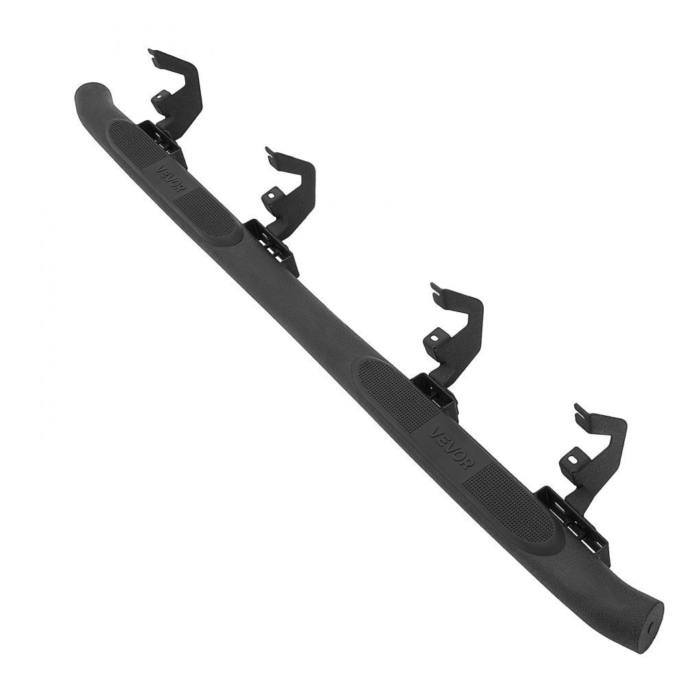 VEVOR Running Boards, 3 Inches Side Steps Compatible with 2019-2025 Chevy GMC 1500/2500HD/3500HD Crew Cab, Black Carbon Steel Nerf Bars, 550 lbs Load Capacity, Non-Slip Surface with Rustproof Coating