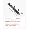 VEVOR Running Boards, 6 Inches Side Steps Compatible with 2022-2025 Toyota Tundra CrewMax Cab, Black Carbon Steel Nerf Bars, 550 lbs Load Capacity, Wide Non-Slip Hollow Surface with Rustproof Coating