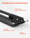 VEVOR Running Boards, 6 Inches Side Steps Compatible with 2022-2025 Toyota Tundra CrewMax Cab, Black Carbon Steel Nerf Bars, 550 lbs Load Capacity, Wide Non-Slip Hollow Surface with Rustproof Coating