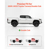 VEVOR Running Boards, 6 Inches Side Steps Compatible with 2005-2023 Toyota Tacoma Double Cab, Black Carbon Steel Nerf Bars, 550 lbs Load Capacity, Wide Non-Slip Hollow Surface with Rustproof Coating