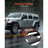 VEVOR Running Boards, 6 Inches Side Steps Compatible with 2018-2025 Jeep Wrangler JL 4 Door, Black Carbon Steel Nerf Bars, 550 lbs Load Capacity, Wide Non-Slip Hollow Surface with Rustproof Coating