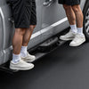 VEVOR Running Boards, 6 Inches Side Steps Compatible with 2018-2025 Jeep Wrangler JL 4 Door, Black Carbon Steel Nerf Bars, 550 lbs Load Capacity, Wide Non-Slip Hollow Surface with Rustproof Coating