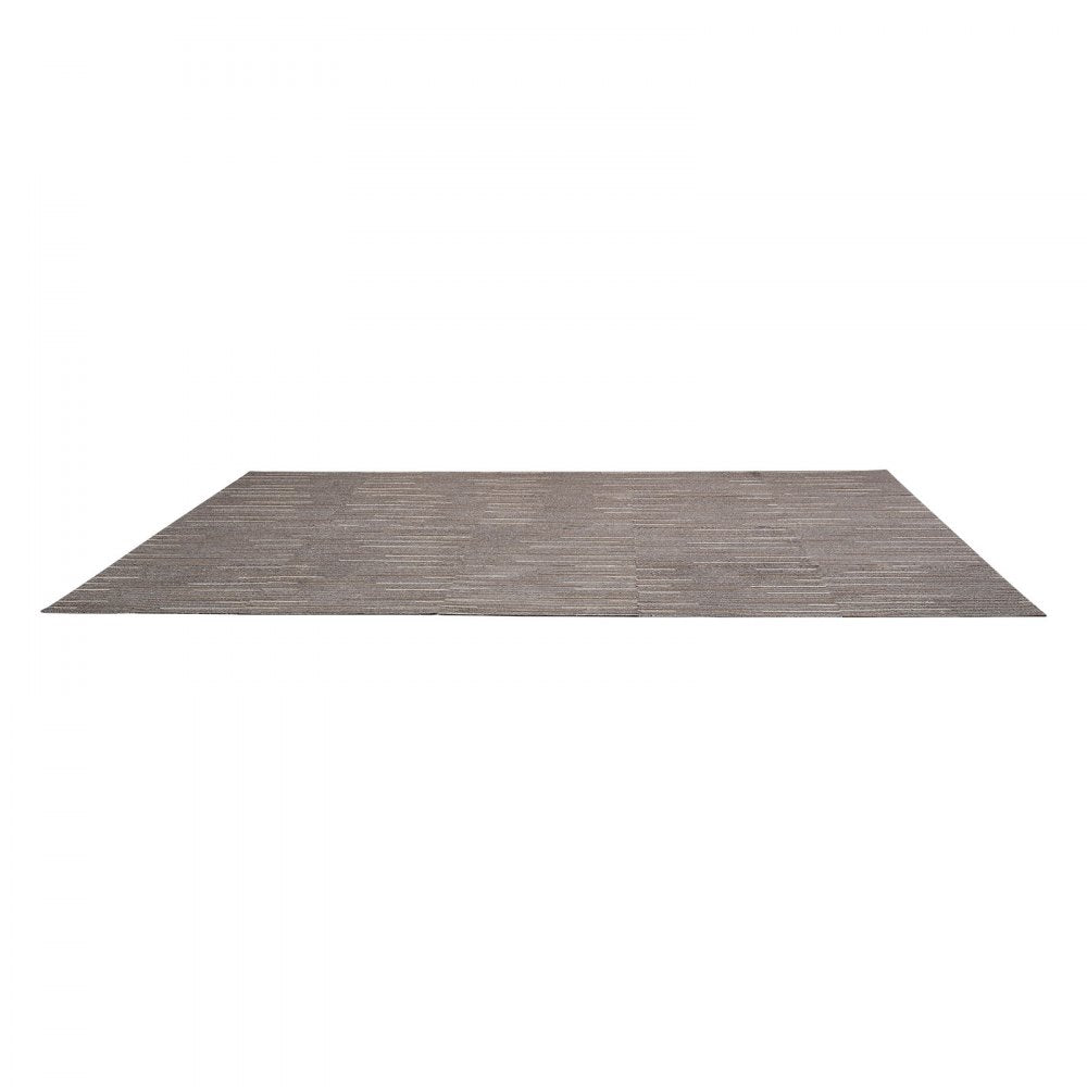 VEVOR Carpet Tiles Reusable 24x24 inch, 24 PCS Modular Carpet Square Rug, Commercial Floor Soft Padded for Seamless Cover 96sq.ft, Easy DIY for Living Room Bedroom Office Indoor,Dark Brown
