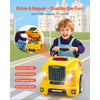VEVOR Engine Toy, 60 Pieces, Kids Mechanic Car Repair Set with Removable Parts, Lights and Sounds, Steering Wheel and Horn, Kids Mechanic Workshop Set for Toddler Ages 3 Years and Up, Yellow