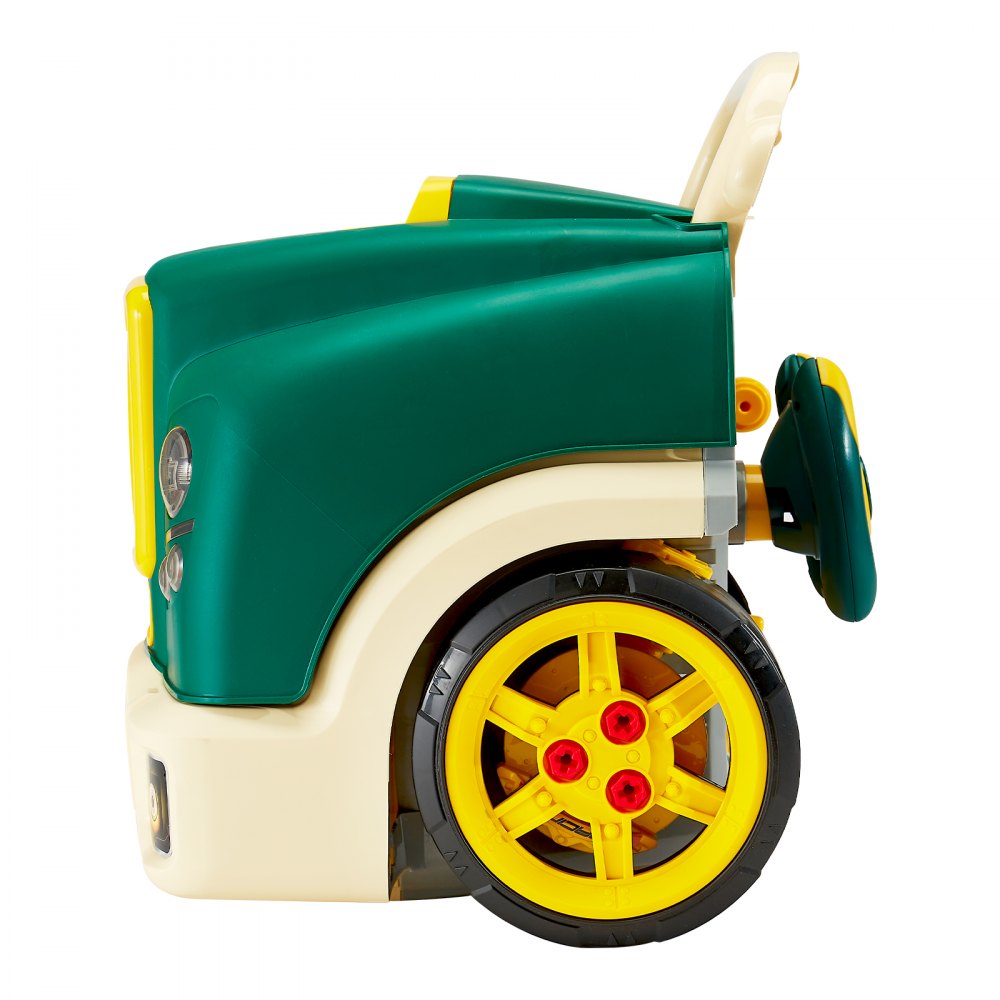VEVOR Engine Toy, 60 Pieces, Kids Mechanic Car Repair Set with Removable Parts, Lights and Sounds, Steering Wheel and Horn, Kids Mechanic Workshop Set for Toddler Ages 3 Years and Up, Green