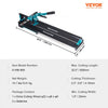 VEVOR Manual Tile Cutter, 32 inch, Porcelain Ceramic Tile Cutter with Tungsten Carbide Cutting Wheel, Infrared Positioning, Anti-Skid Feet, Durable Rails for professional installers or beginners