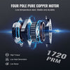 VEVOR 1/5 HP 3.5 CFM AC Vacuum Pump and Gauge Set, Single Stage Rotary Vane HVAC Air Vacuum Pump A/C Refrigerant Kit Manifold Gauge Set, with Three-Color Hose Carry Bag, Applicable to R134a, R410a