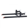 VEVOR Pallet Forks 2000 lbs Clamp-On Pallet Forks, 43 in Length Orange Tips, for Tractor Attachments, Skid Steer & Loader Bucket, Adjustable Stabilizer Bar, Heavy-Duty Reinforced Tractor Bucket Fork