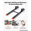 VEVOR Pallet Forks 4000 lbs Clamp-On Pallet Forks, 60 in Length Orange Tips, for Tractor Attachments, Skid Steer & Loader Bucket, Adjustable Stabilizer Bar, Heavy-Duty Reinforced Tractor Bucket Fork