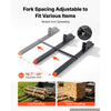VEVOR Pallet Forks 4000 lbs Clamp-On Pallet Forks, 60 in Length Orange Tips, for Tractor Attachments, Skid Steer & Loader Bucket, Adjustable Stabilizer Bar, Heavy-Duty Reinforced Tractor Bucket Fork