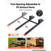 VEVOR Pallet Forks 2000 lbs Clamp-On Pallet Forks, 60 in Length Orange Tips, for Tractor Attachments, Skid Steer & Loader Bucket, Adjustable Stabilizer Bar, Heavy-Duty Reinforced Tractor Bucket Fork