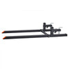 VEVOR Pallet Forks 2000 lbs Clamp-On Pallet Forks, 60 in Length Orange Tips, for Tractor Attachments, Skid Steer & Loader Bucket, Adjustable Stabilizer Bar, Heavy-Duty Reinforced Tractor Bucket Fork
