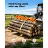 VEVOR Pallet Forks 4000 lbs Clamp-On Pallet Forks, 60 in Length Yellow Tips, Suitable for Tractor Attachments, Skid Steer and Loader Bucket, Adjustable Stabilizer Bar, Heavy-Duty Tractor Bucket Fork