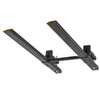 VEVOR Pallet Forks 4000 lbs Clamp-On Pallet Forks, 60 in Length Yellow Tips, Suitable for Tractor Attachments, Skid Steer and Loader Bucket, Adjustable Stabilizer Bar, Heavy-Duty Tractor Bucket Fork
