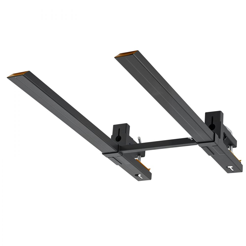 VEVOR Pallet Forks 4000 lbs Clamp-On Pallet Forks, 60 in Length Yellow Tips, Suitable for Tractor Attachments, Skid Steer and Loader Bucket, Adjustable Stabilizer Bar, Heavy-Duty Tractor Bucket Fork